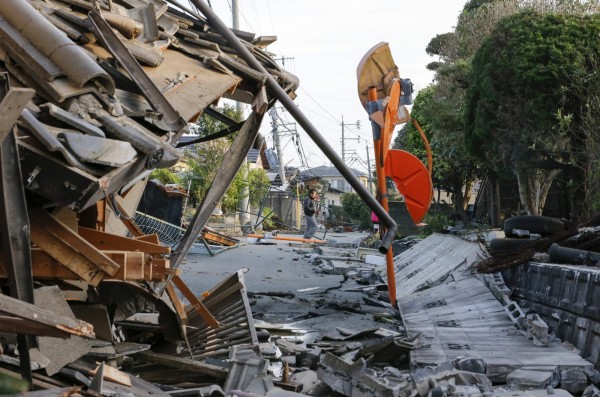 日本九州熊本縣連日發生震災，至今造成27人死亡。（歐新社）