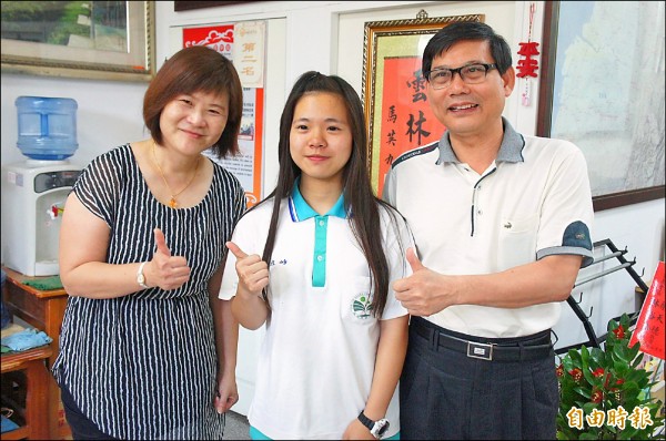 林玫岒繁星錄取第一志願國立台灣科技大學不分系菁英班。
（記者詹士弘攝）