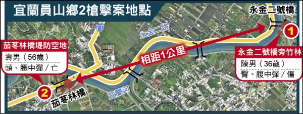 宜蘭員山鄉2槍擊案地點