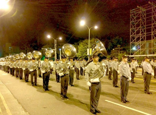 國軍深夜為就職典禮演出進行彩排，小英在臉書表達感謝。（圖擷自蔡英文 Tsai Ing-wen臉書）