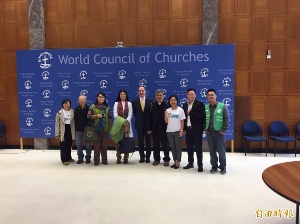 台灣聯合國協進會世衛組織宣達團，今日前往普世教會組織WCC拜會（World Council of Churches），WCC負責宣教與傳道部主任Jooseop Keum表達支持台灣參與國際組織的立場。（特派記者蘇永耀攝）