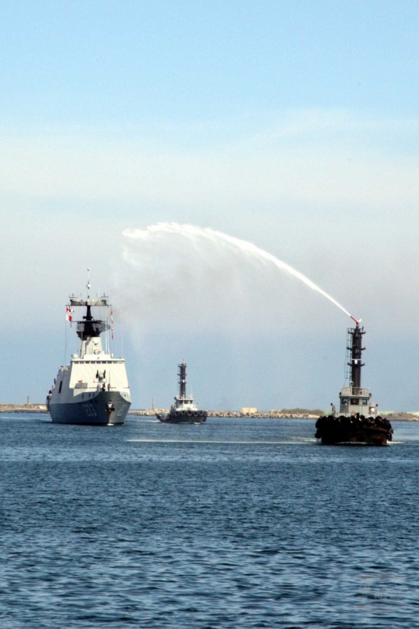 海軍西寧艦今天下午一名邱姓下士，被人發現陳屍於正在維修中的無水船塢底部，死因待查。圖為西寧艦舊照。（取材自軍聞社）