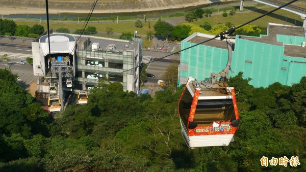 傳出貓空纜車今早因山區落雷影響而暫停營運，何時恢復營運需看天候狀況而定。（資料照，記者吳亮儀攝）