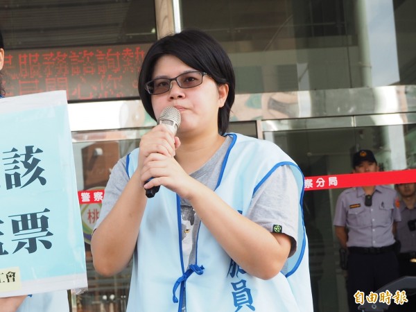 桃園市產業總工會秘書長林佳瑋是華航罷工的幕後推手，她認為這次罷工並非是突襲。（資料照，記者陳昀攝）