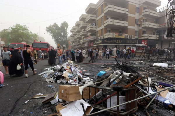 伊拉克巴格達又發生炸彈爆炸案。（美聯社）