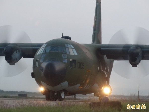 國軍C-130運輸機。（資料照，記者吳正庭攝）