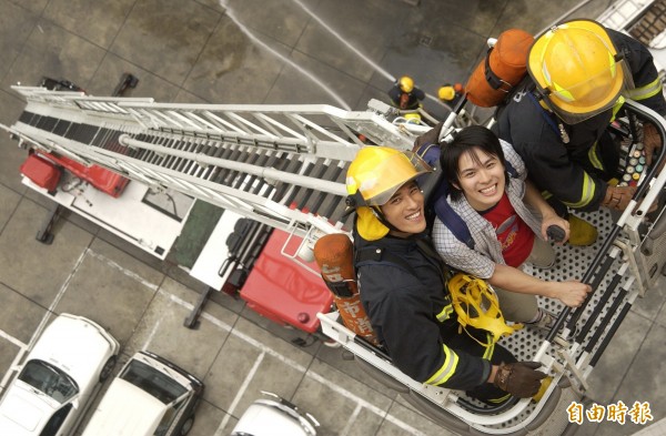 圖為雲梯車示意圖，非新聞當事人。（資料照，記者魏嘉志攝）