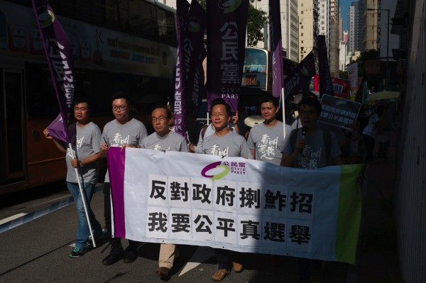香港立法會選舉將近，港獨議題成為全球矚目的焦點，。（法新社）