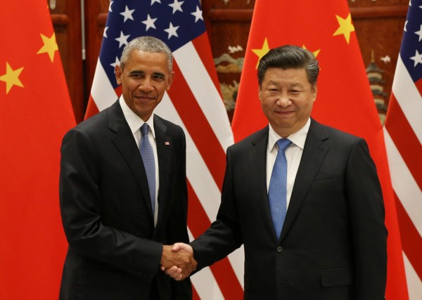 中國國家主席習近平3日晚間與美國總統歐巴馬（Barack Obama）會面時重申，中國堅決維護國家主權和領土完整，堅決遏制任何形式的「台獨」分裂行徑。（路透）