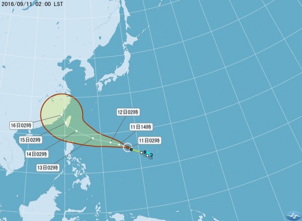 氣象專家紛紛提醒，莫蘭蒂不排除增強為中颱。（圖取自氣象局）