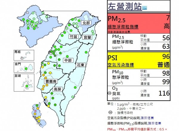 敏感族群注意 嘉義 高雄空氣品質不佳 生活 自由時報電子報