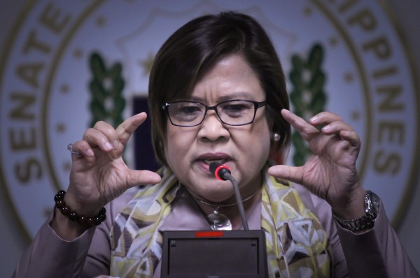 菲律賓總統杜特蒂政敵、現任議員德利馬陷入性愛影像風波和受賄疑雲。（歐新社）