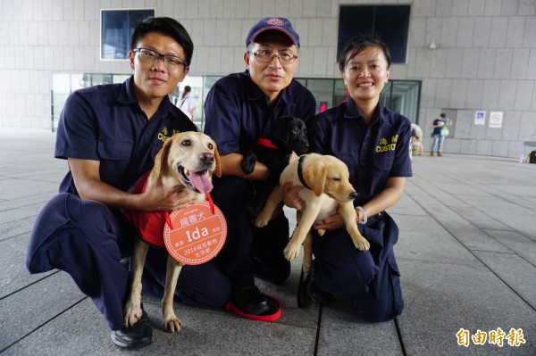 緝毒犬成為防制走私毒品建功，培訓犬將成生力軍。（記者蔡淑媛攝）                                                     