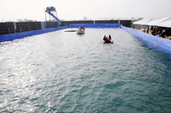 李安《少年PI的奇幻漂流》的造浪池，將移置到中台灣影視基地。（台中市政府提供）