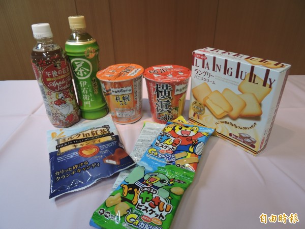 日本核災區食品，除福島其餘4縣擬逐批檢驗開放。日本進口食品示意圖。（資料照，記者賴筱桐攝）