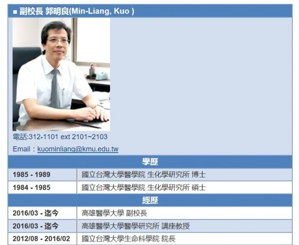 副校長郭明良捲入台大論文造假案高醫大回應 生活 自由時報電子報 副校長郭明良捲入台大論文造假案高醫大回應 生活 自由時報電子報