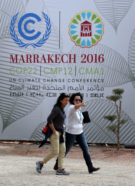 聯合國氣候變遷綱要公約第二十二屆締約方大會（UNFCCC COP22）正在摩洛哥舉行(歐新社)