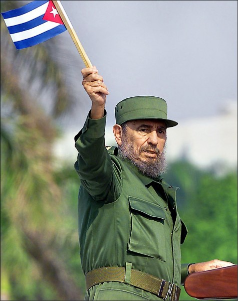全球共產主義偶像的古巴前總統費德爾‧卡斯楚。（法新社）