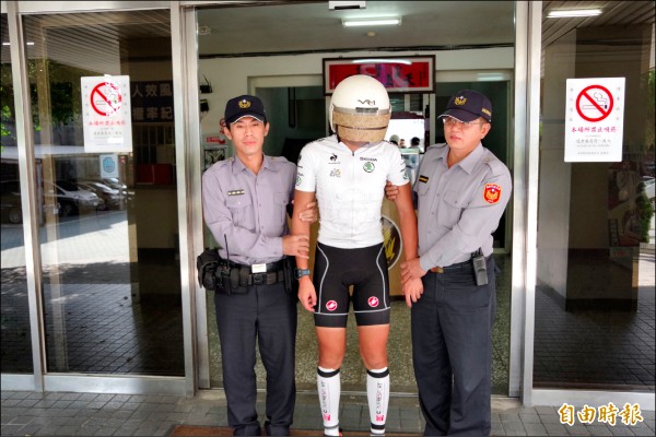 林姓中國籍大學交換生。（記者蔡政珉攝）