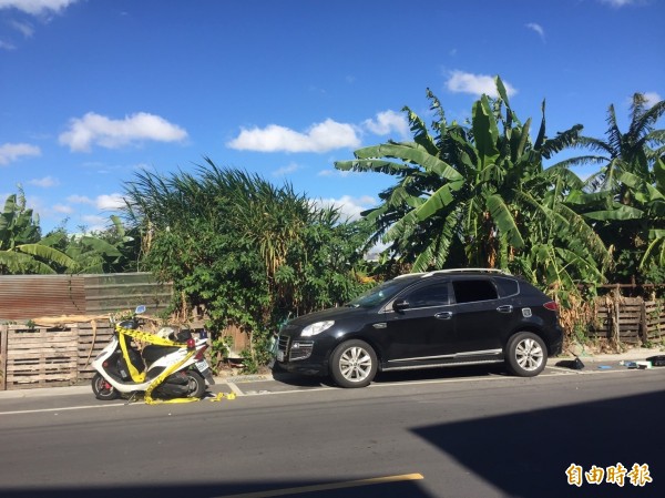 新北市泰山新生路傳出一對男女陳屍車內多日，身分不明。（記者曾健銘攝）