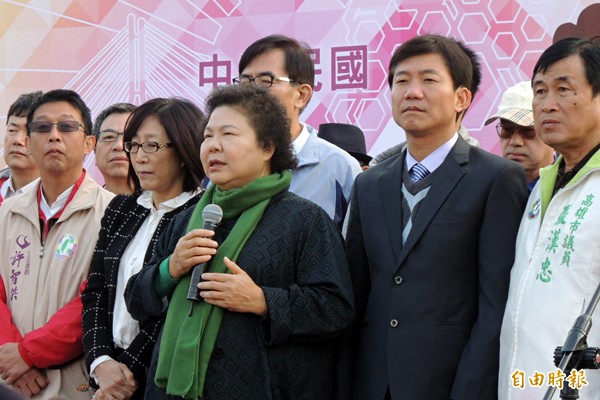 高雄市長陳菊民調第一。（記者王榮祥攝）