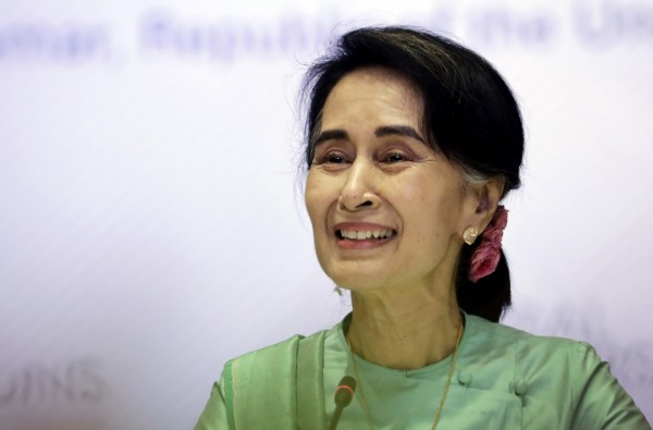 因羅興亞事件，諾貝爾和平獎得主、緬甸實際領導人翁山蘇姬飽受國際輿論批評。（美聯社）