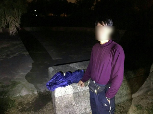 警方逮獲陳男送辦。（記者陳文嬋翻攝）