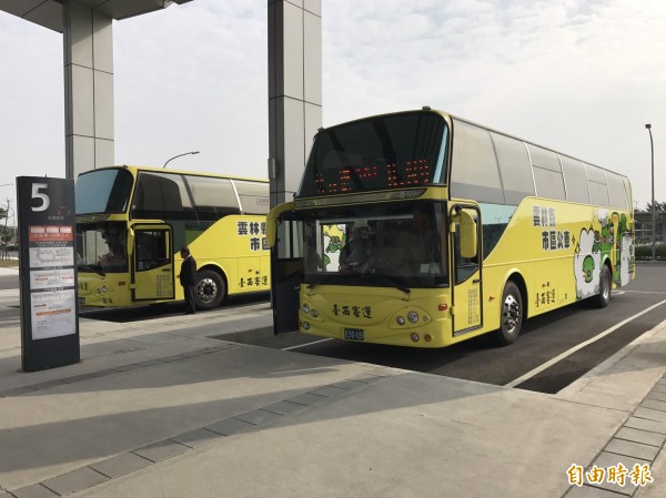 高鐵雲林站到北港市區公車通車營運囉！（記者廖淑玲攝）