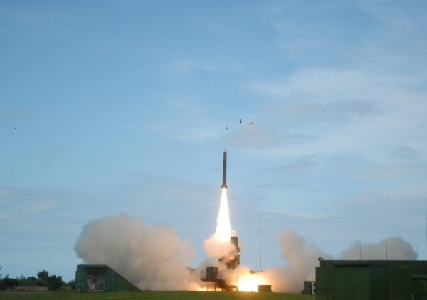 天弓三型飛彈進行一連串的測試，朝具有更高層防禦能力目標努力。（圖：取自中科院官網）。