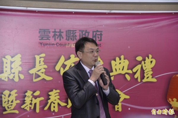 丁彥哲上任雲林縣副縣長，首要任務是解決雲林縣垃圾問題。（記者詹士弘攝）