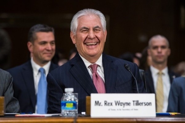 美國新任國務卿提勒森（Rex Tillerson）於1日獲美國參議院表決通過出任國務卿。（美國在臺協會提供）