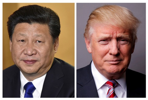 白宮在美東時間九日發佈新聞稿表示，美國總統川普（右）和中國國家主席習近平（左）傍晚通了電話，在習近平要求下，川普同意「信守『我們的』一個中國政策」。（路透）