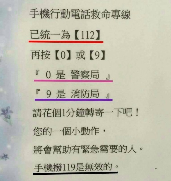 緊急救難打 119 無效 消防署 假的 社會 自由時報電子報