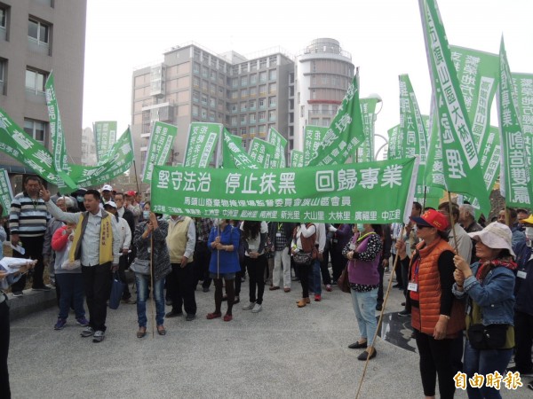 馬頭山開發案，首見支持聲音。（記者蔡清華攝）