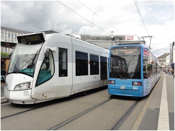 基隆將打造可與台鐵共用軌道的Tram-Train輕軌系統。（記者林欣漢翻攝）