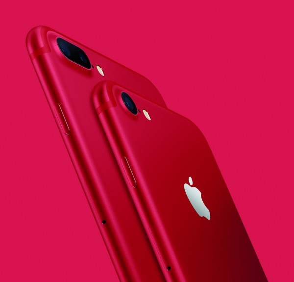 Apple21日晚上8點半，宣布推出iPhone 7 （PRODUCT）RED特別版（ Special Edition）。（Apple 提供）