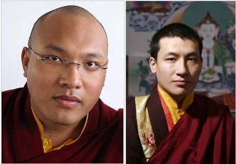 藏傳佛教噶舉派的精神領袖「噶瑪巴」在1980年代鬧雙胞，伍金赤列多吉（左）與赤列塔耶多吉（右）同時被認定為「第17世噶瑪巴」，但傳出赤列塔耶多吉已結婚還俗。（圖擷自《維基百科》）