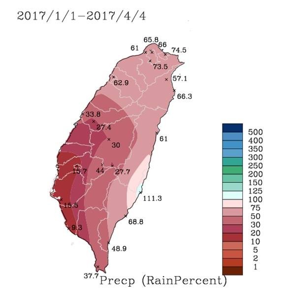 鄭明典解釋，其主因是北風偏強，缺乏潮濕的偏南風。（圖擷取自鄭明典臉書）