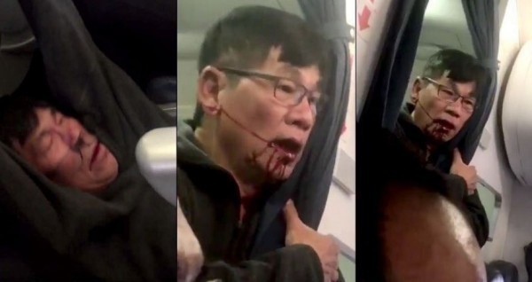 亞裔男杜成德（David Dao，音譯）遭拖下飛機，引發全球關注，現傳出他來自越南、而非中國。（圖擷自推特）