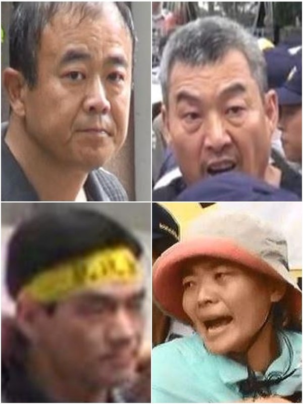 涉嫌年金改革案的劉長齡（左上）、陳思齊（右上）、王裕文（左下）及黃應（女桀）（右下）。（記者劉慶侯翻攝）