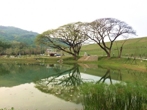 超美的阿公店森林公園。（高雄市養工處提供）