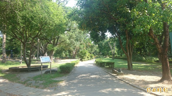 台南公園在日治時期曾發生熊咬傷人意外。（記者劉婉君攝）