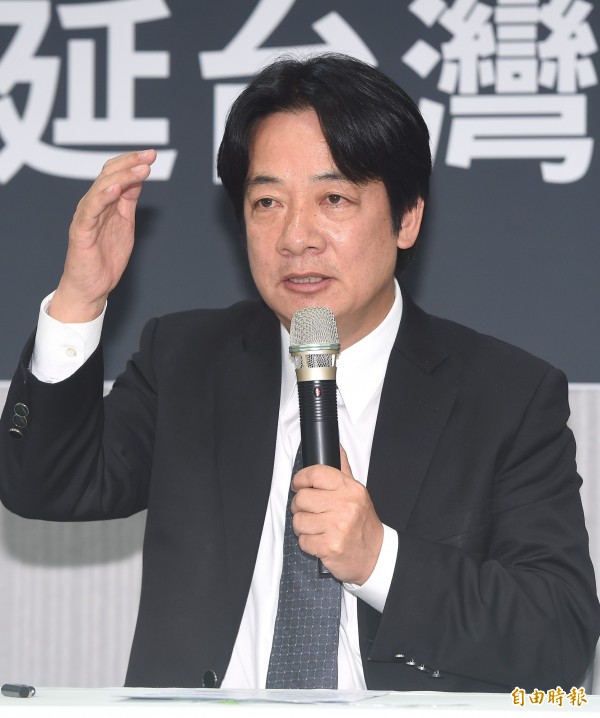 台南市長賴清德對2018新北市長選戰表示，他沒有任何選舉計畫，希望能由年輕人來承擔。（資料照，記者廖振輝攝）