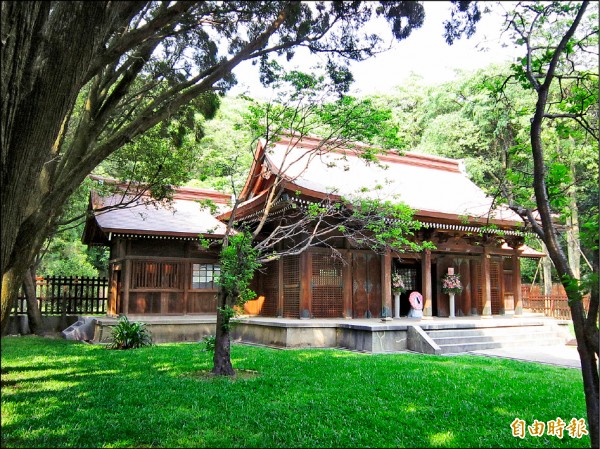 桃園忠烈祠為日本神社遺址，景觀相當優美。（記者謝武雄攝）