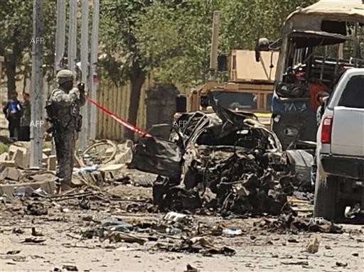 富汗南部地區在當地時間今天上午發生一起自殺性攻擊，已知目前造成5死40餘傷，恐怖組織神學士已宣稱犯案。（法新社）