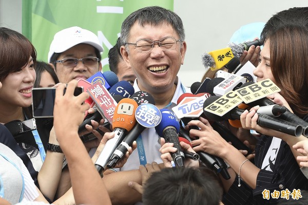 一掃之前外界對票房不佳的質疑，台北市長柯文哲指出，截至昨晚為止，世大運總售票率已超過85％。（資料照，記者陳志曲攝）