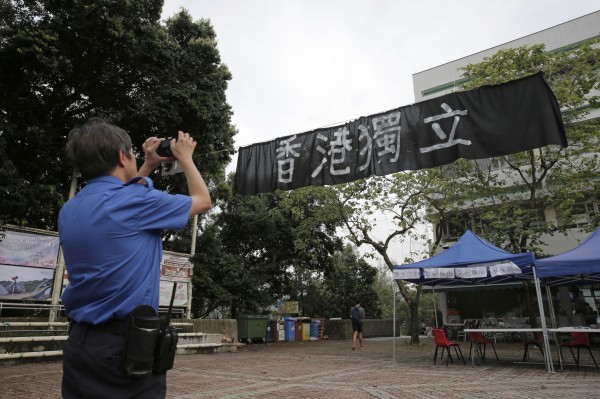 香港社會近日再因港獨議題爆發爭議。（美聯社）