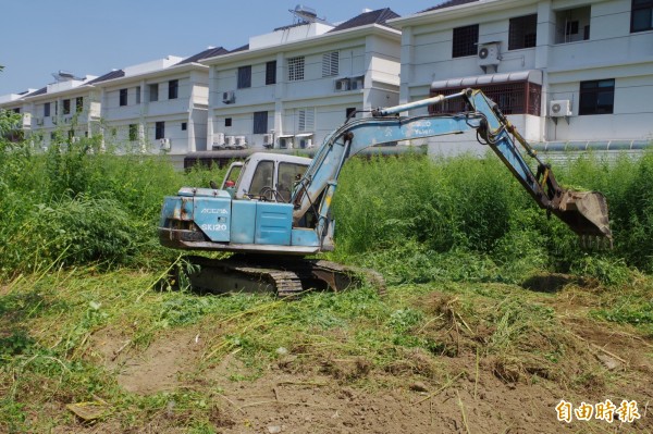 閒置土地雜草超過50分分，未如期改善，開罰1200至6000元。（記者林國賢攝）