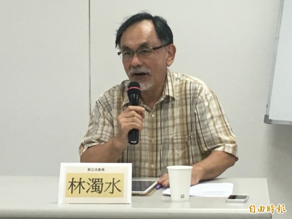 對於行政院長賴清德的台獨說，民進黨前立委林濁水大讚「誠實好策略」，並反嗆前行政院長江宜樺，「為什麼下台後才突然要賴清德珍惜（中華民國）？」（資料照，記者鄭鴻達攝）