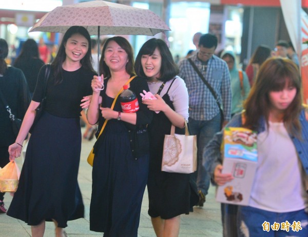 東北風增強，迎風面的北部及東半部有可能會下雨。（資料照，記者王藝菘攝）